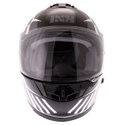 HX444 Angle Helmet Black White Silver