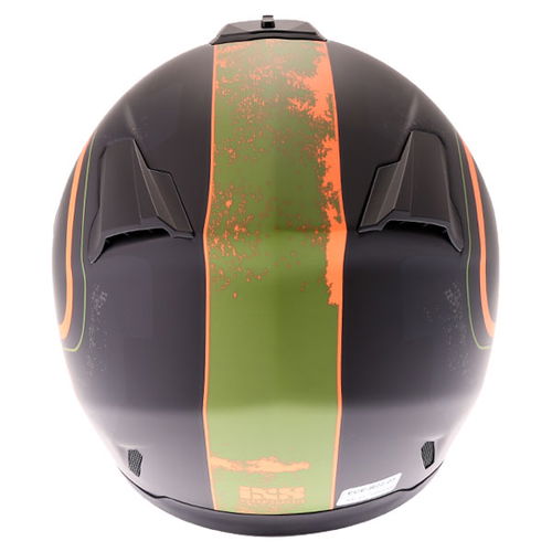 IXS HX444 Classic Helmet Matt Black Orange XS (53-54 cm)