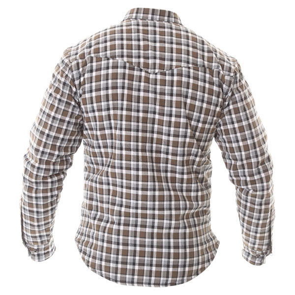 Oxford Products Kickback Checker Shirt Khaki White Mens - S