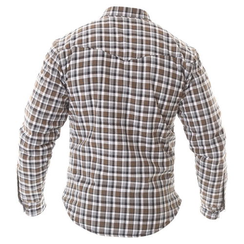 Oxford Products Kickback Checker Shirt Khaki White Mens - S