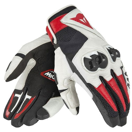 Dainese Mig C2 Gloves Black White Red