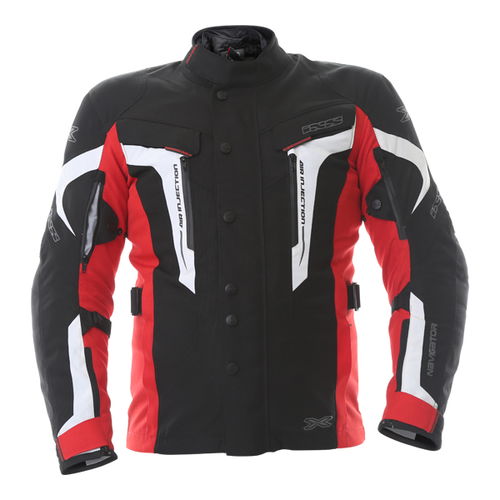 IXS Navigator Jacket Black Red White Mens - S