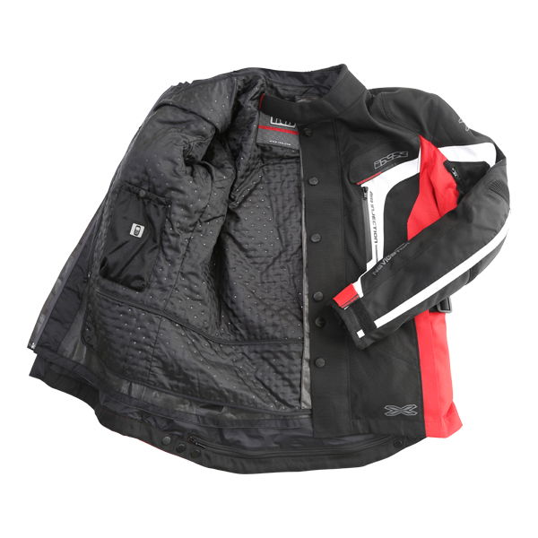 IXS Navigator Jacket Black Red White Mens - S