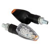 Bike It Pair Led Peak Black Body Motorcycle Indicators                                                                                                                                                                                                         