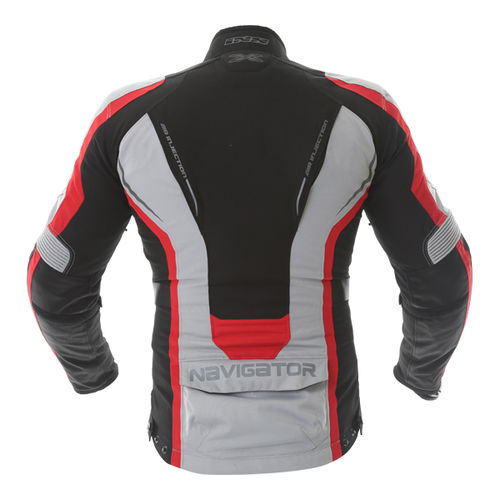 IXS Navigator Jacket Grey Black Red Mens - S