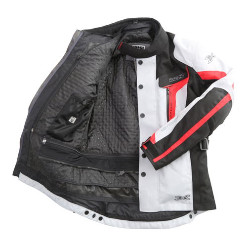 IXS Navigator Jacket Grey Black Red Mens - S