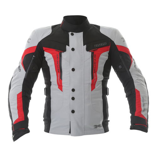 IXS Navigator Jacket Grey Black Red Mens - S