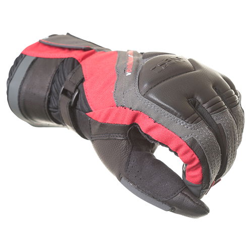 IXS Adventure Gloves Grey Black Red Mens - XS