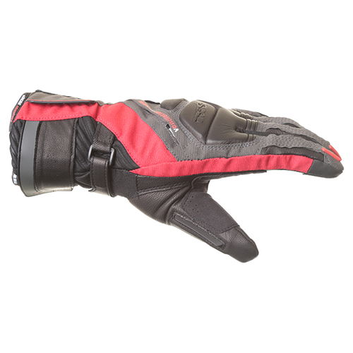 IXS Adventure Gloves Grey Black Red Mens - XS