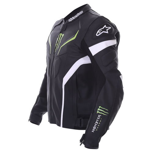 Alpinestars Shadow Monster Jacket Black White Green Mens - 40