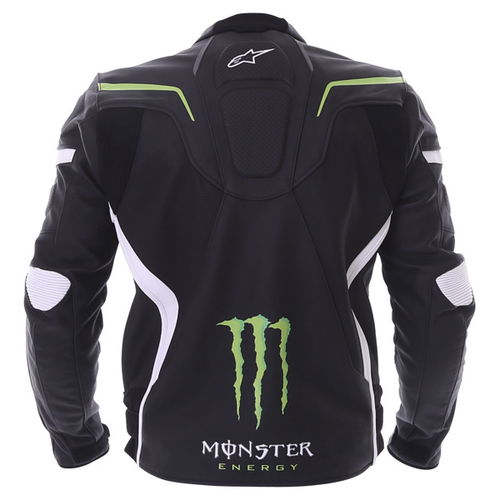 Alpinestars Shadow Monster Jacket Black White Green Mens - 40