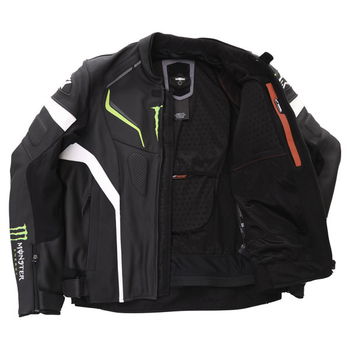 Alpinestars Shadow Monster Jacket Black White Green Mens - 40
