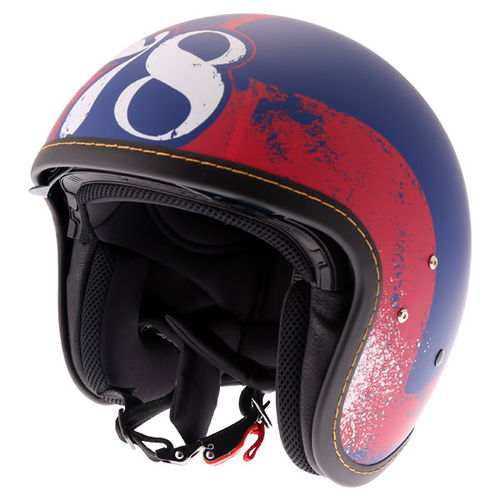IXS HX78 Easy Helmet Matt Blue Red XS (53-54 cm)