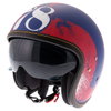 IXS HX78 Easy Helmet Matt Blue Red XS (53-54 cm)
