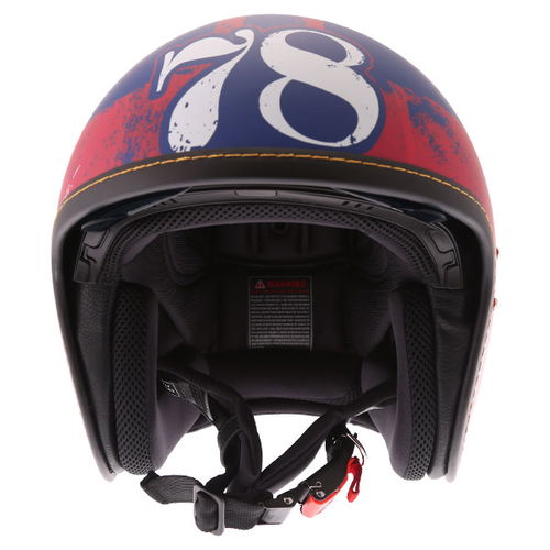 IXS HX78 Easy Helmet Matt Blue Red XS (53-54 cm)