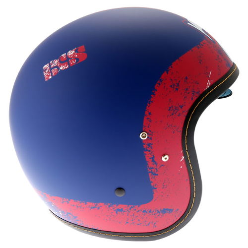 IXS HX78 Easy Helmet Matt Blue Red XS (53-54 cm)