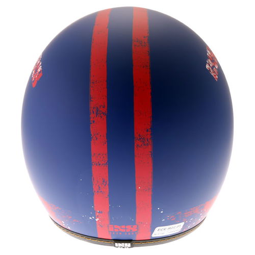 IXS HX78 Easy Helmet Matt Blue Red XS (53-54 cm)