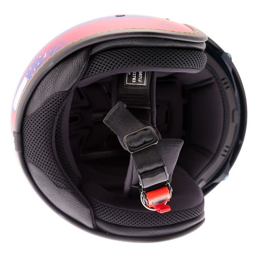 IXS HX78 Easy Helmet Matt Blue Red XS (53-54 cm)