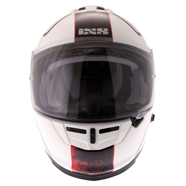 IXS HX444 Classic Helmet White Black Red XS (53-54 cm)