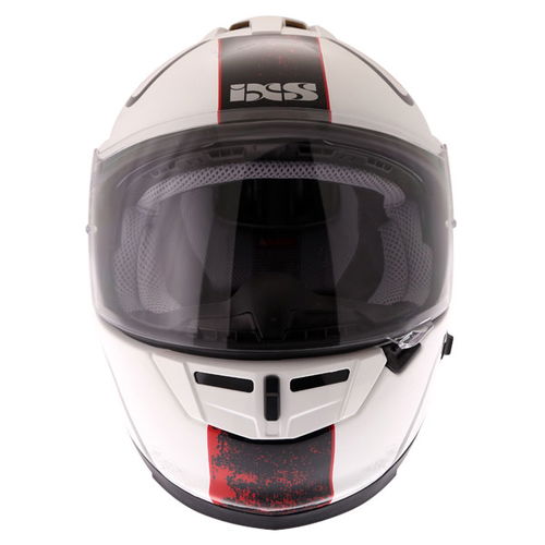 IXS HX444 Classic Helmet White Black Red XS (53-54 cm)