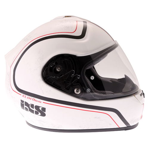 IXS HX444 Classic Helmet White Black Red XS (53-54 cm)
