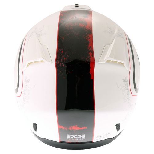 IXS HX444 Classic Helmet White Black Red XS (53-54 cm)