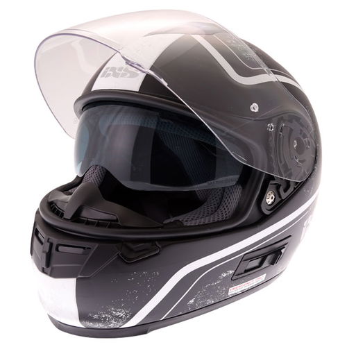 IXS HX444 Classic Helmet Matt Black Silver XS (53-54 cm)