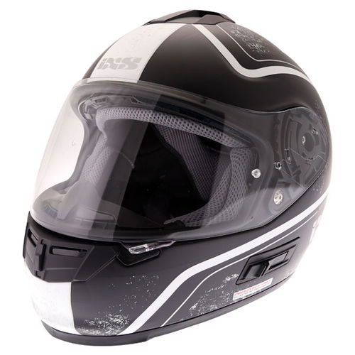 IXS HX444 Classic Helmet Matt Black Silver XS (53-54 cm)
