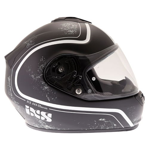 IXS HX444 Classic Helmet Matt Black Silver XS (53-54 cm)
