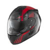 IXS HX444 Angle Helmet Black Red Silver XS (53-54 cm)