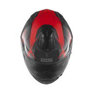 HX444 Angle Helmet Black Red Silver