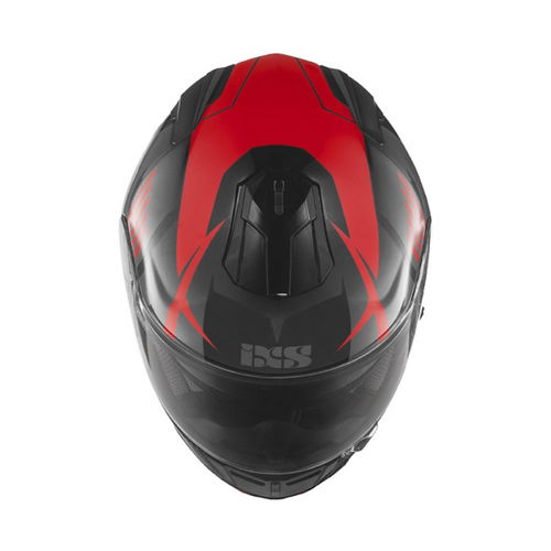 IXS HX444 Angle Helmet Black Red Silver XS (53-54 cm)