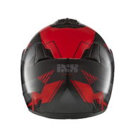HX444 Angle Helmet Black Red Silver
