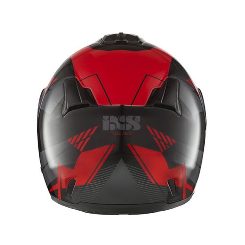 IXS HX444 Angle Helmet Black Red Silver XS (53-54 cm)