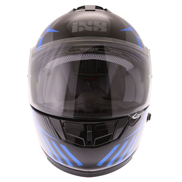 IXS HX444 Angle Helmet Black Blue Silver XS (53-54 cm)