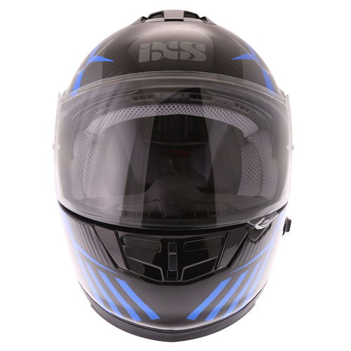 IXS HX444 Angle Helmet Black Blue Silver XS (53-54 cm)