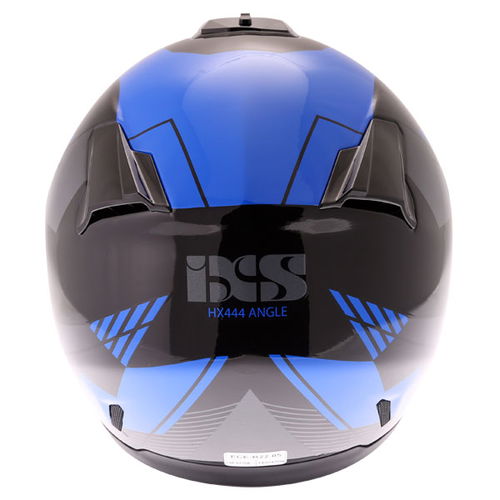 IXS HX444 Angle Helmet Black Blue Silver XS (53-54 cm)