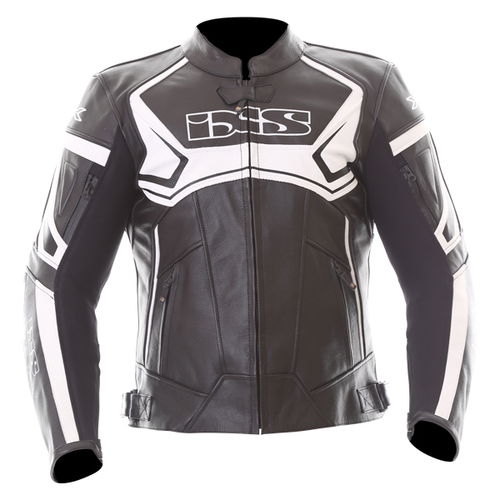IXS Hype Jacket Black White Mens - 42