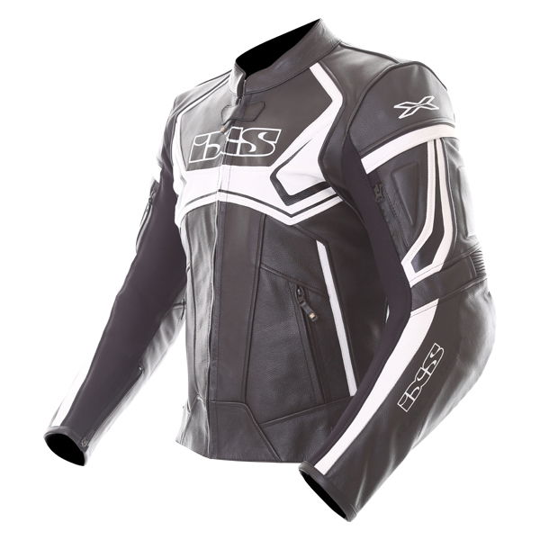 IXS Hype Jacket Black White Mens - 42