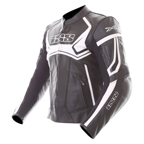 IXS Hype Jacket Black White Mens - 42