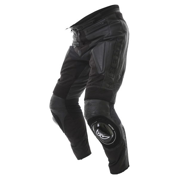 Berik LP-5927 Leather Jeans Black Mens - 36 - Regular