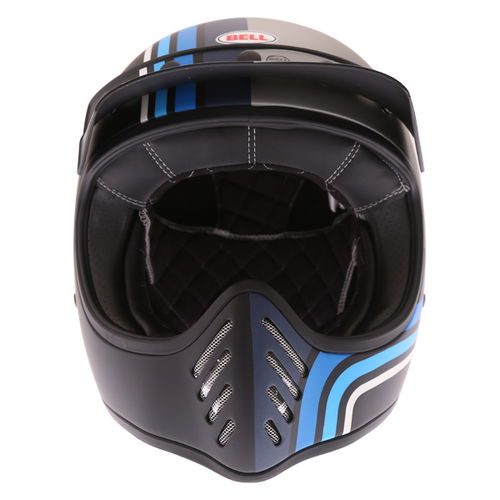 Bell Moto-3 Stripes Helmet Silver Black Blue XS (53-54 cm)
