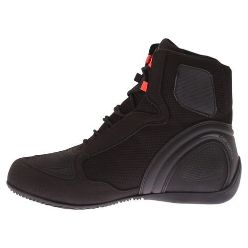 Dainese Motorshoe D1 DWP Boots Black Fluo Red Anthracite Mens - 6 - EU 39