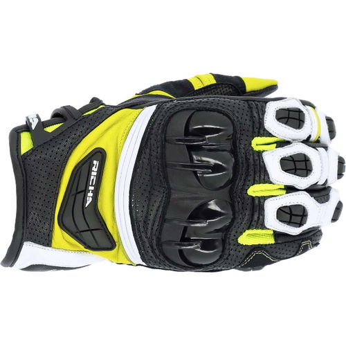 Richa Stealth Gloves Fluo Yellow Mens - S