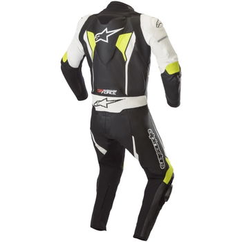 Alpinestars GP Force LT 1pc Suit Black White Yellow Fluo Mens - 40