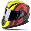 Pursuit DVS Helmet Satin Black Red Safety Yellow