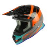 Nitro MX700 Recoil Helmet SE Black Flo Orange Gun Teal XS (54 cm)