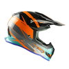 Nitro MX700 Recoil Helmet SE Black Flo Orange Gun Teal XS (54 cm)