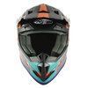 Nitro MX700 Recoil Helmet SE Black Flo Orange Gun Teal XS (54 cm)