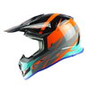 Nitro MX700 Recoil Helmet SE Black Flo Orange Gun Teal XS (54 cm)
